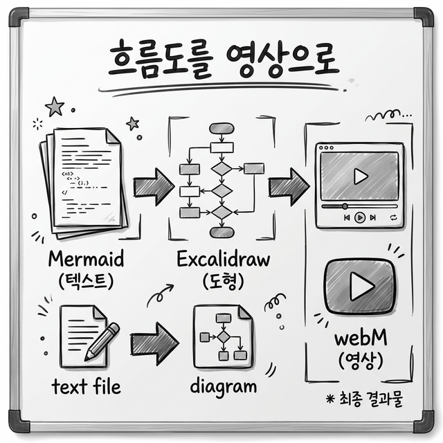 흐름도(Flowchart)를 '영상'으로 만들어 보자 썸네일
